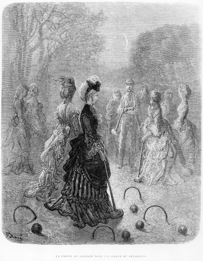 A Game of Croquet, from the 